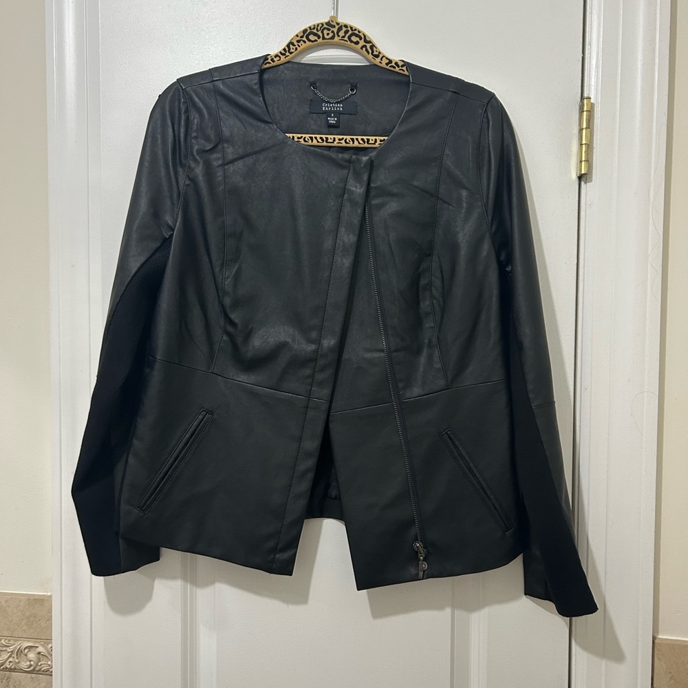 Black Faux Leather Jacket